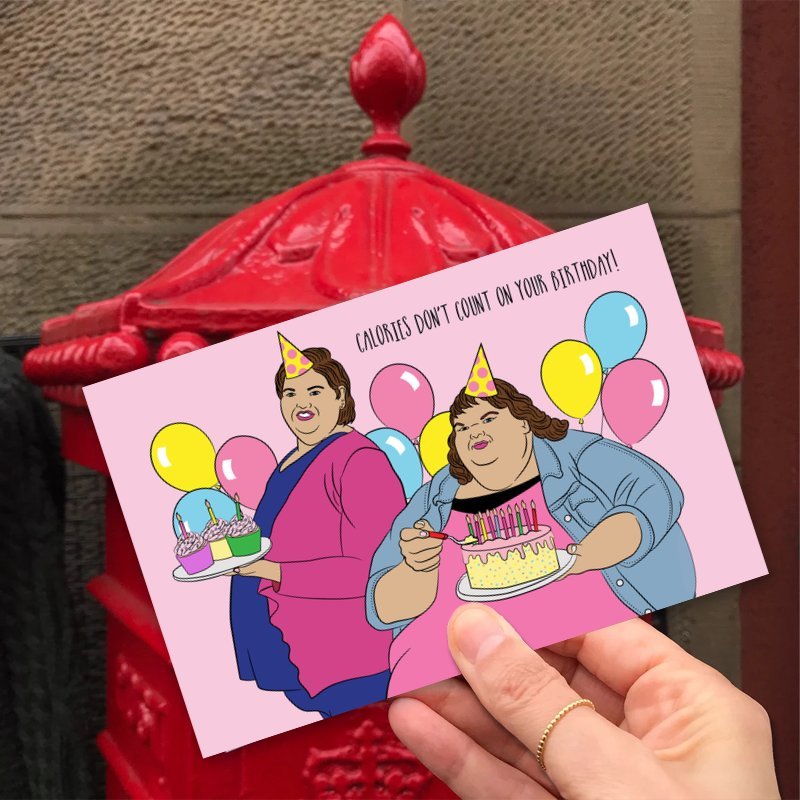 

1pc Funny 1000 Pound Sisters Birthday Greeting Card, Humorous Diet-themed Birthday Card, Unique Gift , Men, Sister, Husband, Floor Mount Paper Card With No Power Needed, For Christmas Celebrations