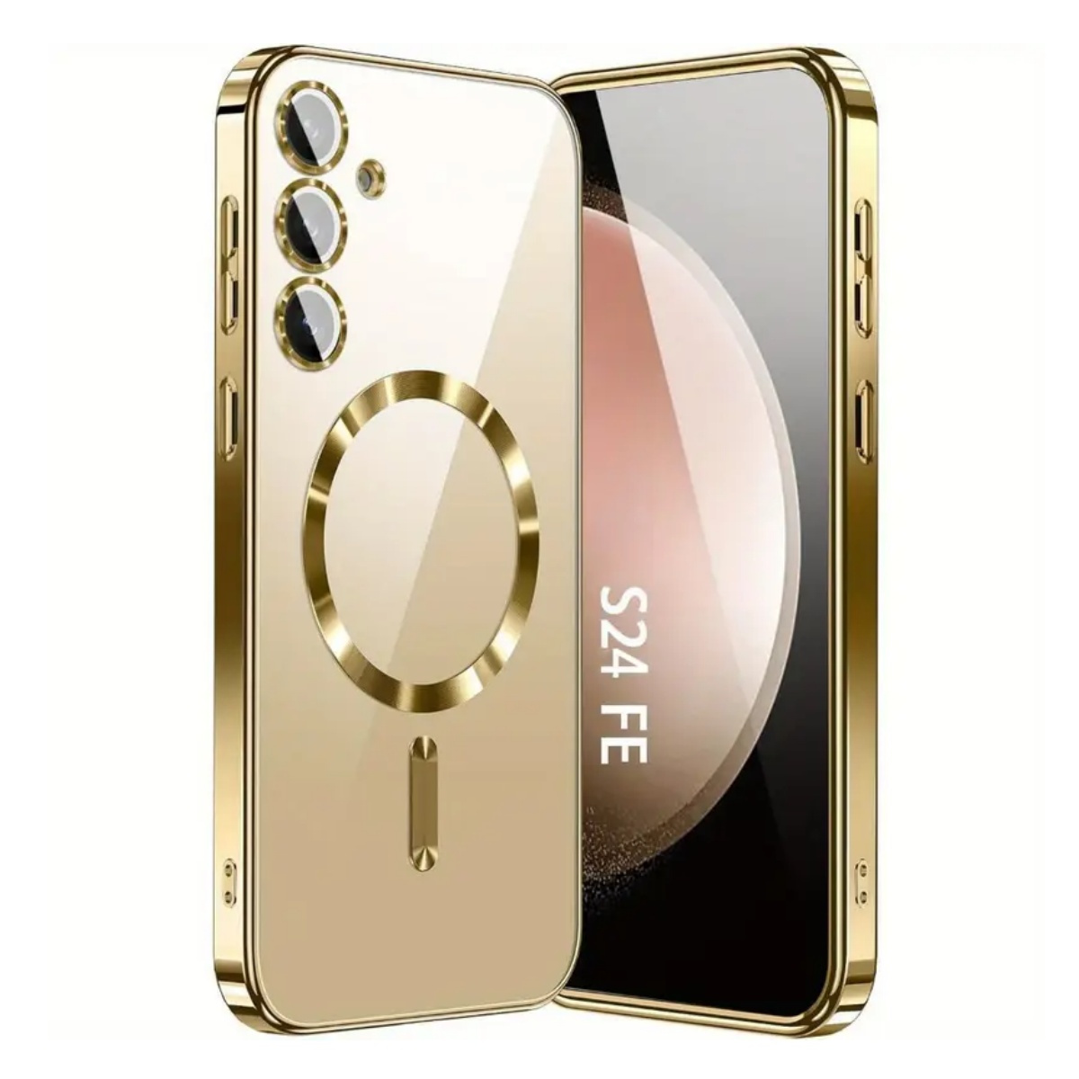 

Luxury Wireless Charge Magnetic Case A16 A55 A15 With Lens Protection Clear Shockproof Tpu Case