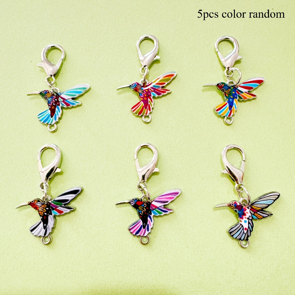 TEMU Gift For Her/him 5pcs Random Unique And Hummingbird Creative Keychain Additions For Coin Purse Backpacks And Car Decoration Decorative Pendants,