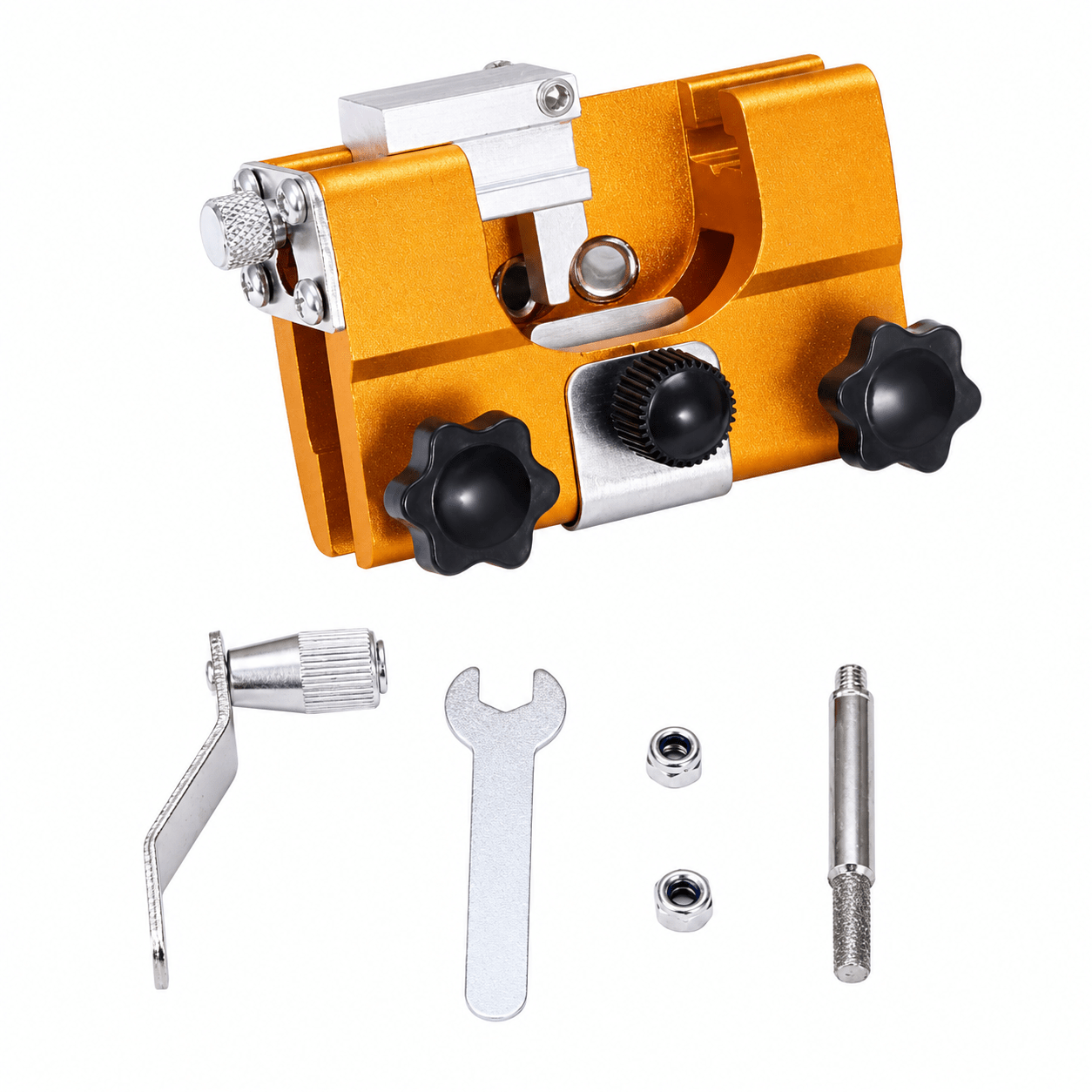 TEMU 1pc Heavy Duty Manual Chainsaw Sharpener Portable Adjustable Saw Chain Sharpening Tool With Knob And Grinding Wheel Fits Gas Pole Saw For Wood