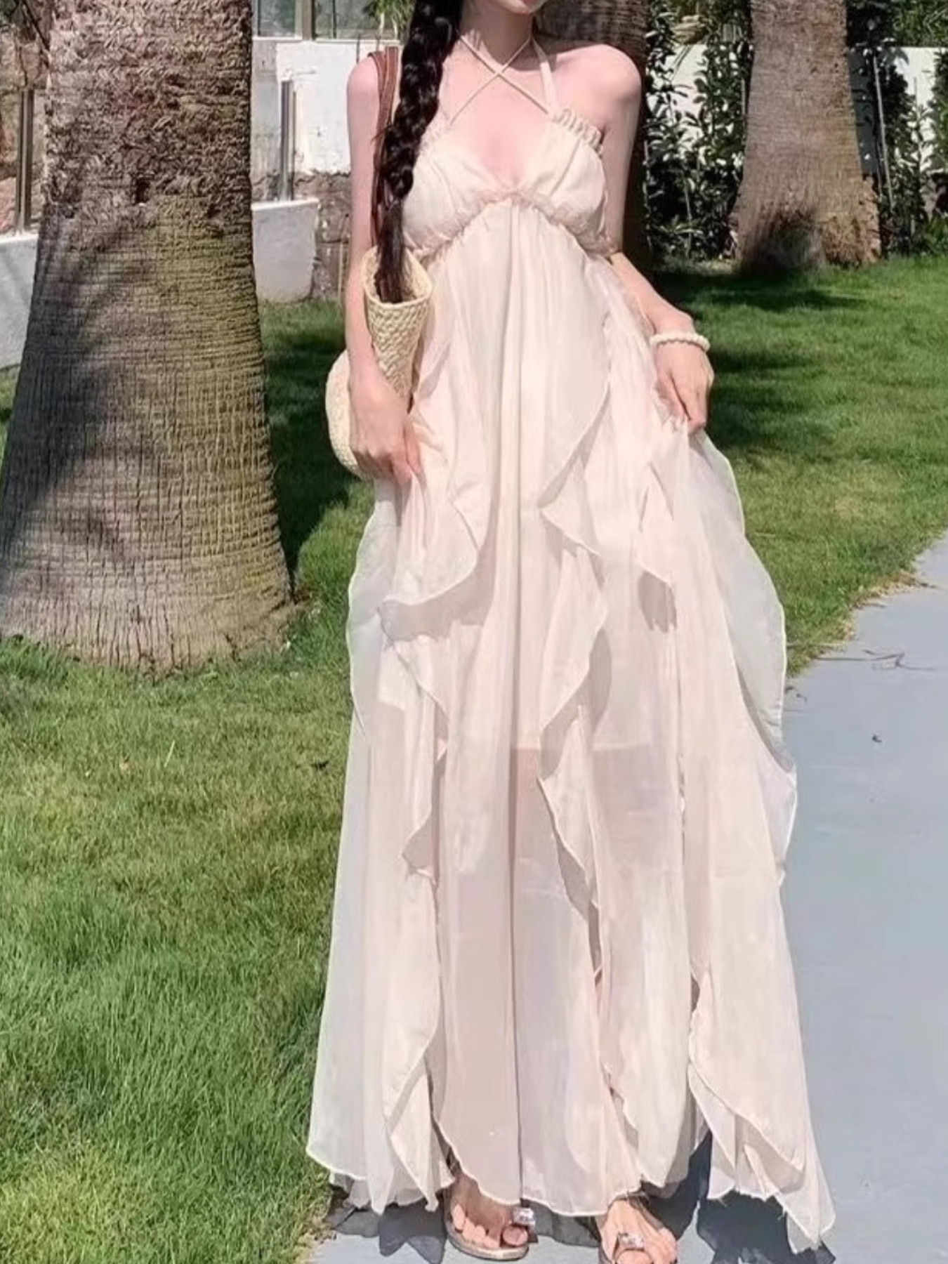 women's pink fairy dress Curve & Plus Pink Mist Fairy Dress main image 0