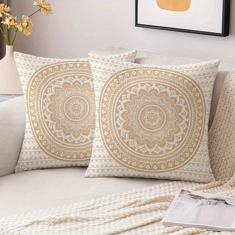 piezas fundas almohada elegantes estilo boho mandala Temu Uruguay