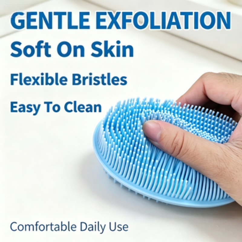2-in-1 Bath and Shampoo Brush, Universal Body Bath Brush