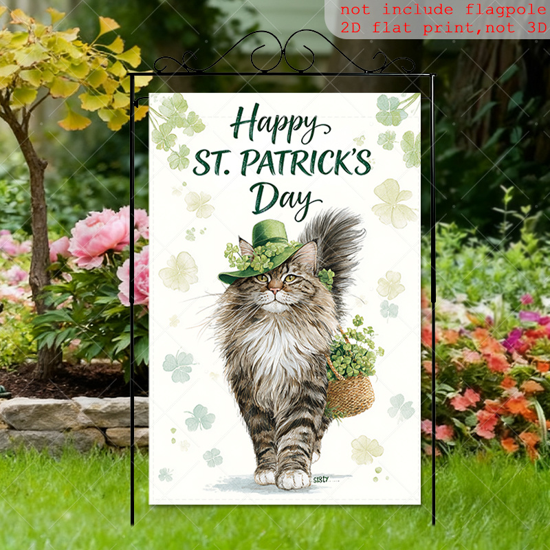TEMU 2d Flat - 2d Flat - 1pc A Two-dimensional, Double-sided Garden Flag Featuring A For 's Day, Ideal For Seasonal Or