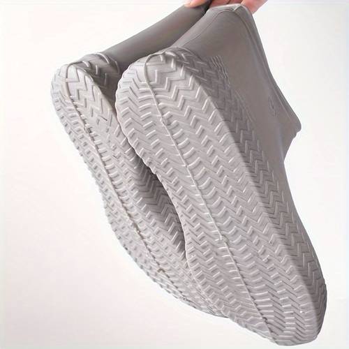 cubrezapatos de silicona gruesos y duraderos para uso en exteriores, diseñados para ser impermeables y antideslizantes. botas de lluvia son adecuados para hombres como para mujeres y protección contra y el polvo.
