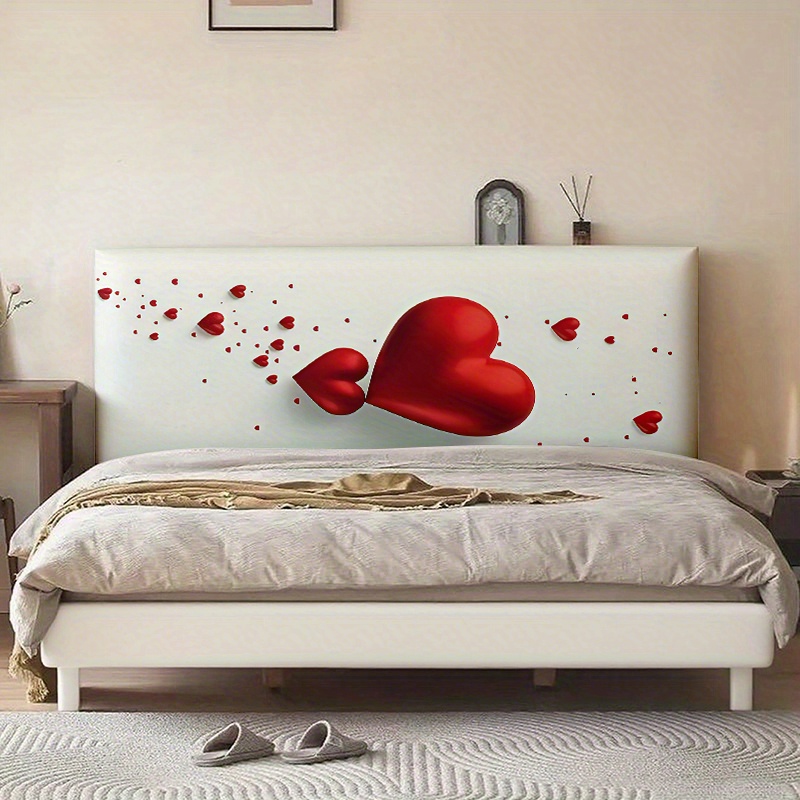 TEMU Copriletto 2D stampato a figura piatta con sfondo e motivo a , protezione per del letto, compatibile con testiere, per la decorazione di camere