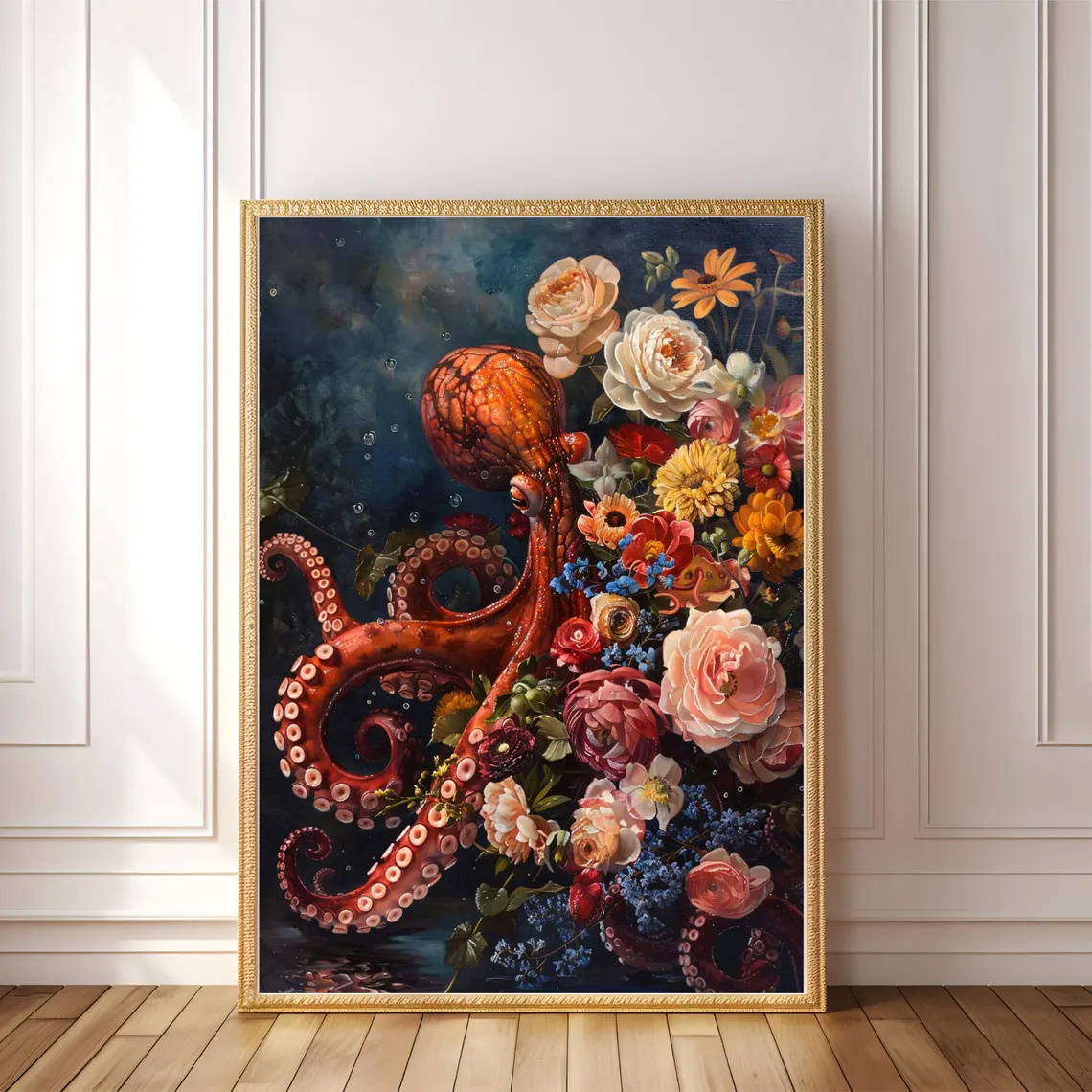 TEMU Plat 2D, 1pc Décoration Murale, Affiche, Impression d'Art de Surréaliste, Peinture sur Toile de Cabane de Plage Atmosphérique, Cadre, Décoration