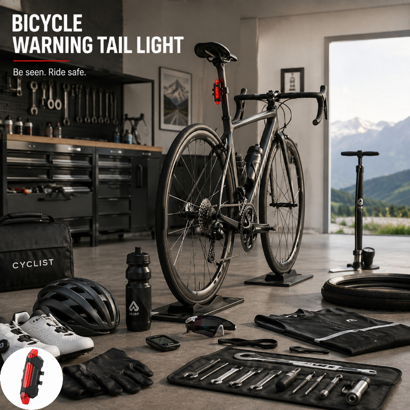 TEMU Fanale Posteriore per Bicicletta, Set per Ciclismo, Spia di Ricarica USB, Accessori per Operazioni Notturne, Design Portatile e , Modalit� di