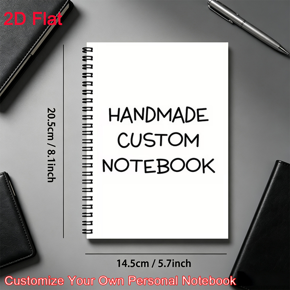 TEMU 1 Custom Photo And Logo Personalized Notebook - Cover Printed With Your Photo/logo, Lined Interior Pages, Suitable For School, Office,