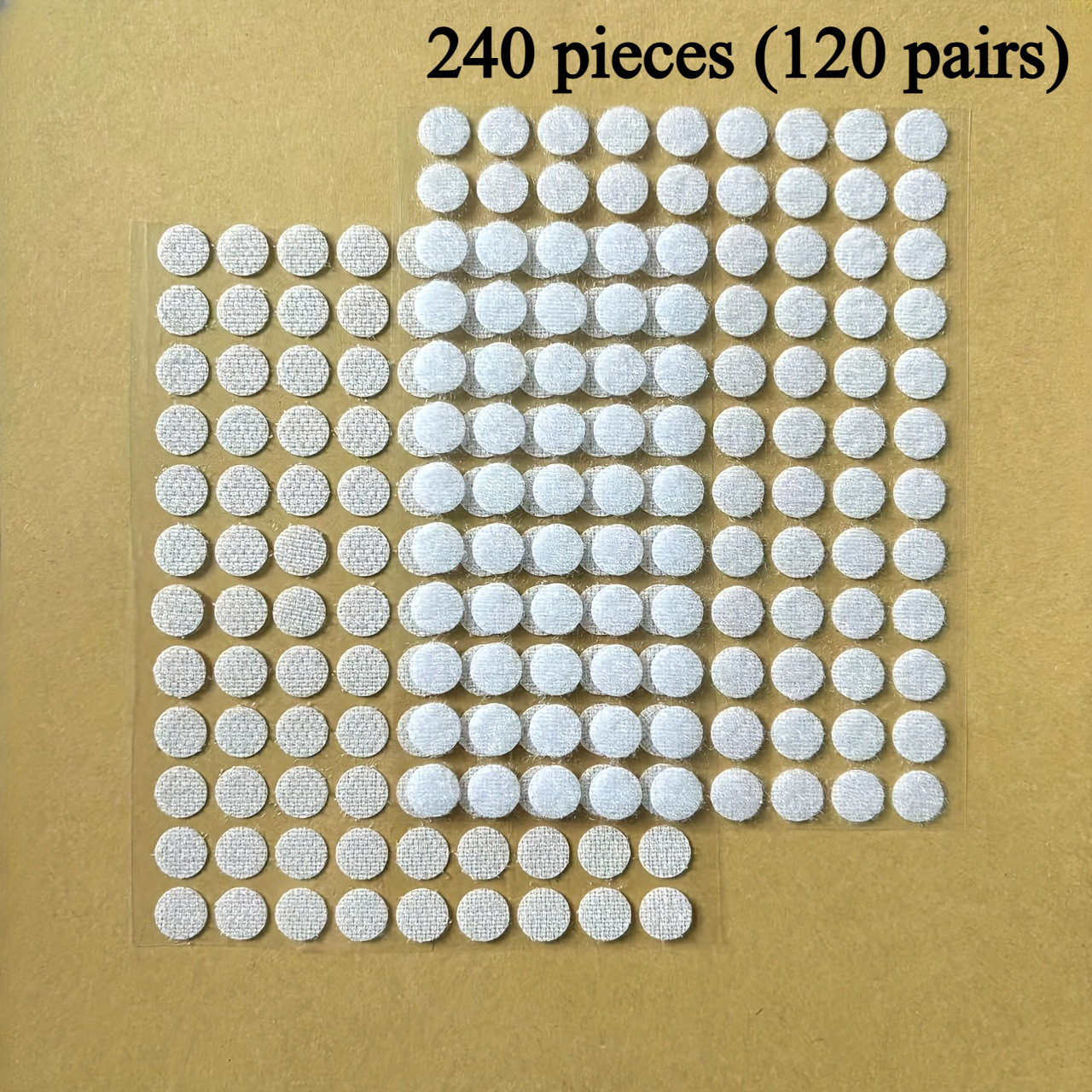 240pcs/120 Pairs Of Self-adhesive Hook And Loop Dots, Suitable For Classroom, Office, And Home Organization. Adhesive Dots | Easy-to-apply Stickers | Nylon Adhesive Dots, Dot Stickers