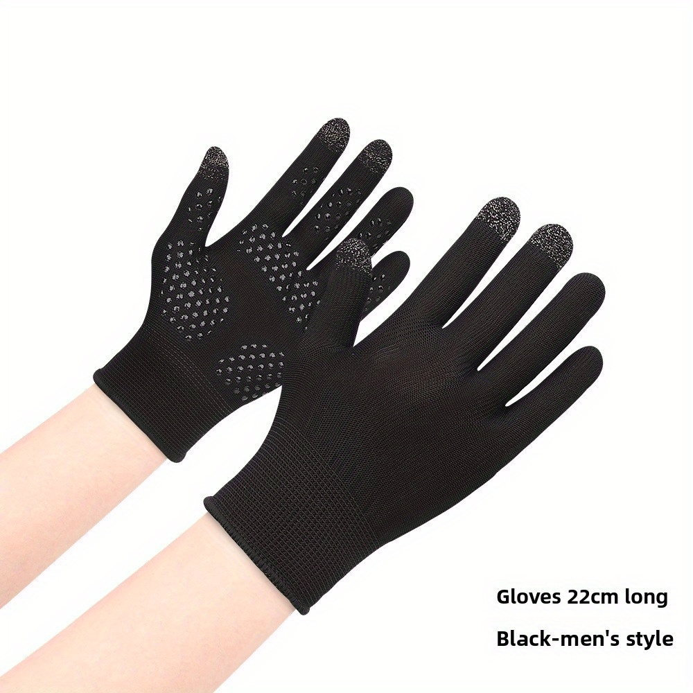 Men And Women, Summer Thin Outdoor Sports Non-slip Breathable Driving Cycling Touchscreen Sleeve Knitted Gloves