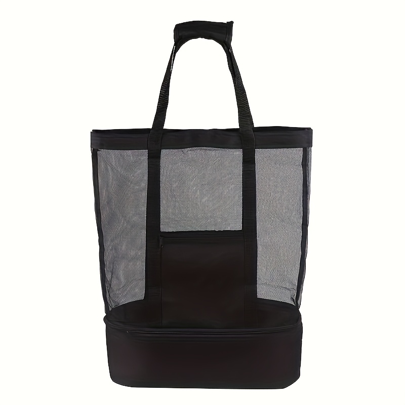 Women's Large Beach Bag- 1/2pcs Picnic Tote With Refrigeration Compartment- Perfect For Beach, Pool, And Travel