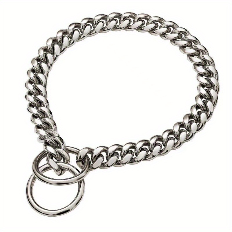 1pc   stainless   collar   dog chain collar accessory decoration suitable for pet training adjustable durable and wear resistant outdoor easy to   high   suitable for all types of dogs