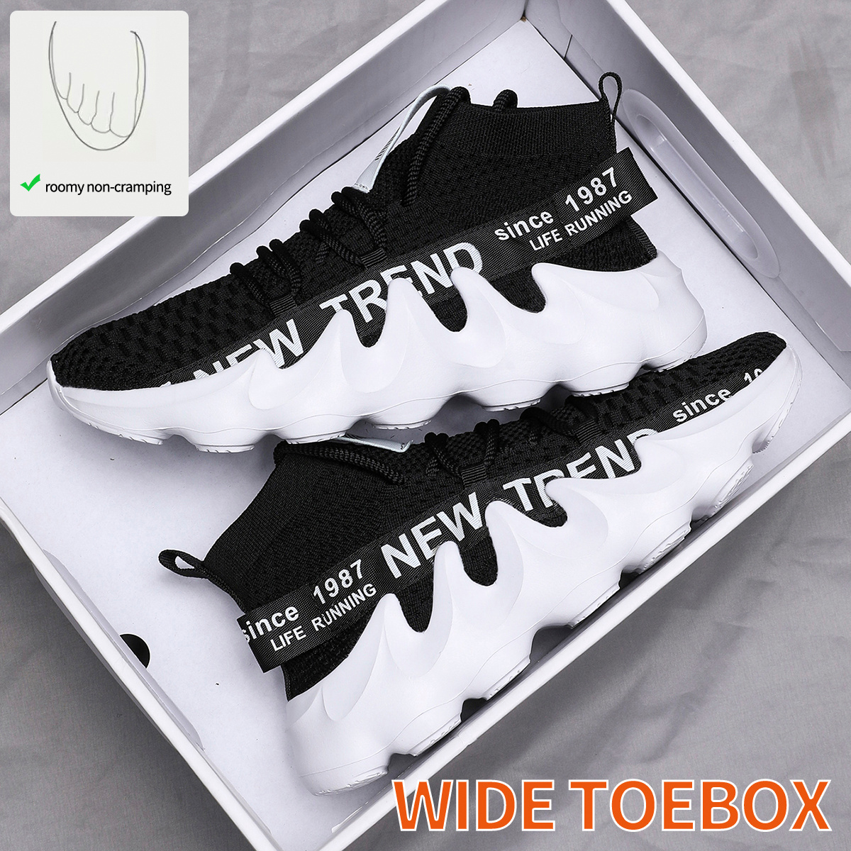 Men's Extra Wide Fit Road Running Shoes
