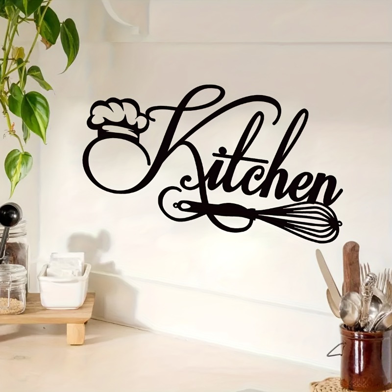 Eggbeater Chef Hat Slogan Kitchen Wall Sticker, Vinyl