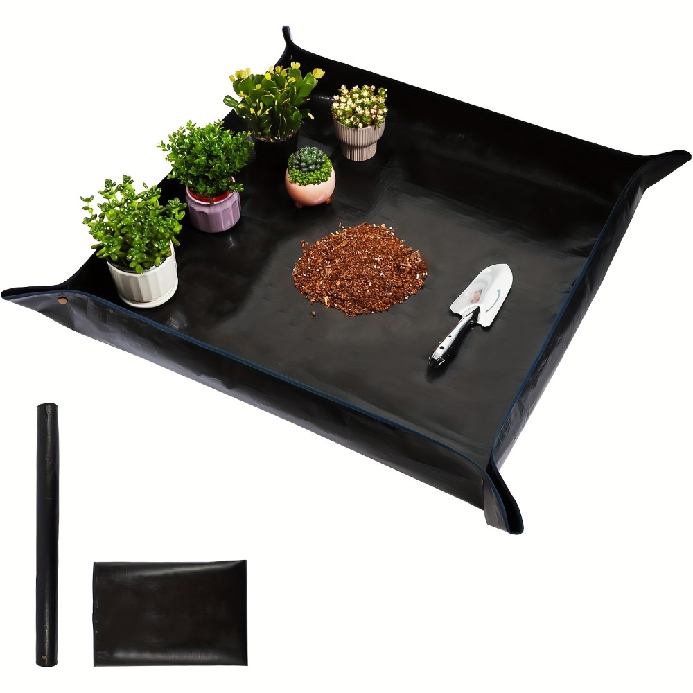 bandeja dobrável para transplante de plantas de interior, projetada para   solo e   ao   para suculentas, e   como presente para amantes de plantas