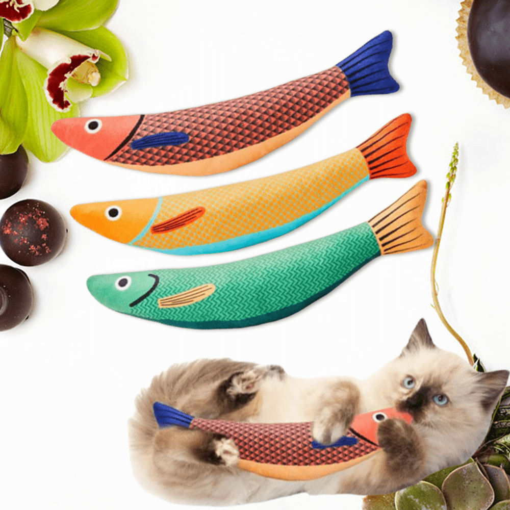 

3pcs Soft & Crinkle Cat Toys - Interactive Indoor Kitten Play, Animal