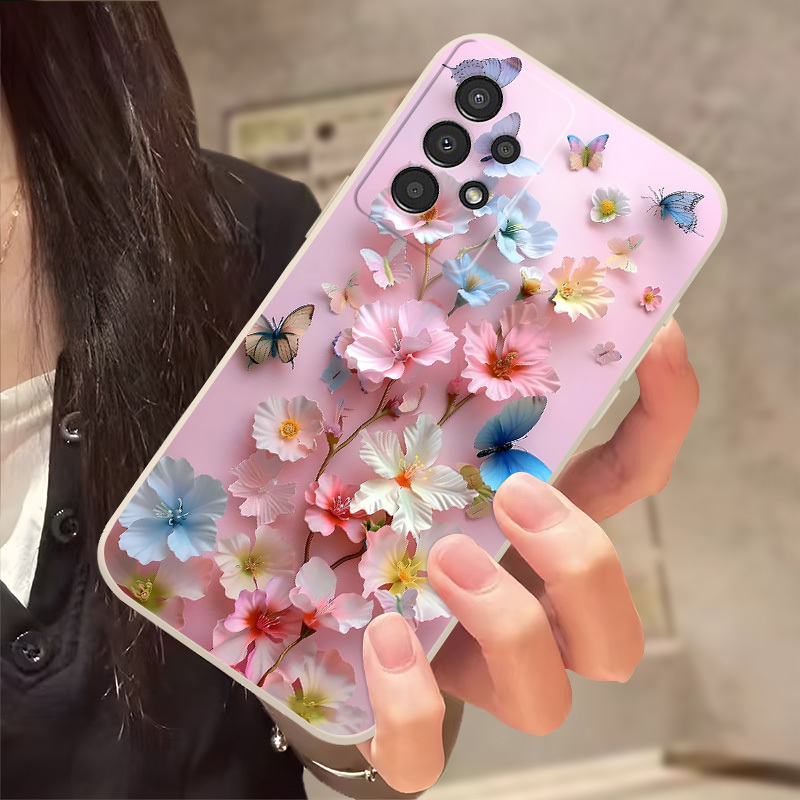 TEMU Phone Case - 2d Flat Minimalist Print Phone Case For Galaxy A04 A04s A05 A05s A06 A13 A14 A15 A16 A22 A23 A24 A25 A32 A33 A34 A35 A52 A52s A53