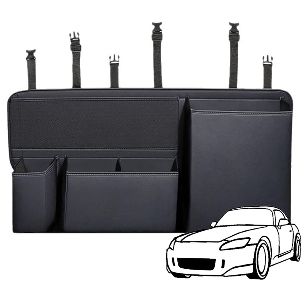 TEMU Car Trunk Organizers Storage, Hanging Backseat Storage Bag Accessories, Large Trunk Storage Bag, Trunk Storage Compartment