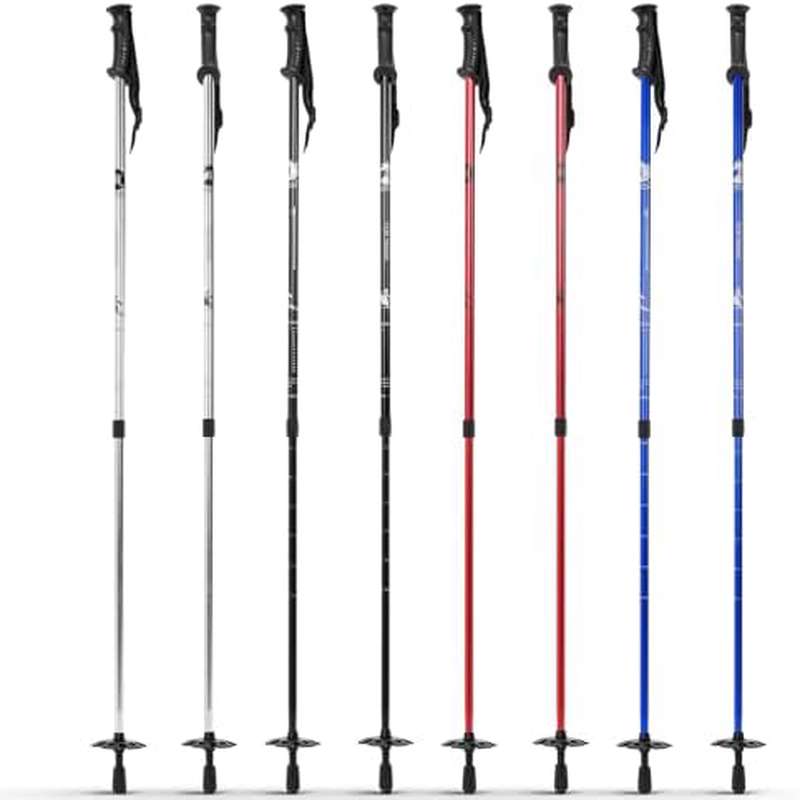 1 adjustable poles for downhill skiing lightweight aluminum alloy suitable for adults mixed color