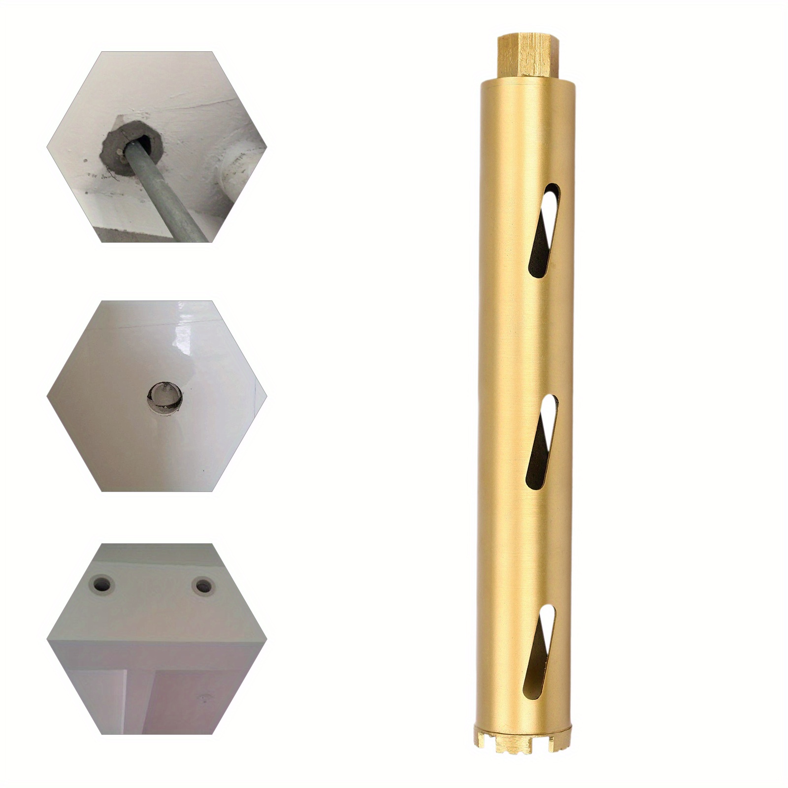 Image of Gdrasuya10 Golden Core Drill Drill 63mmx45mm Core Drill For Air-conditioning And Hood Installation Wall Opening Drain Punching Highway Engineering