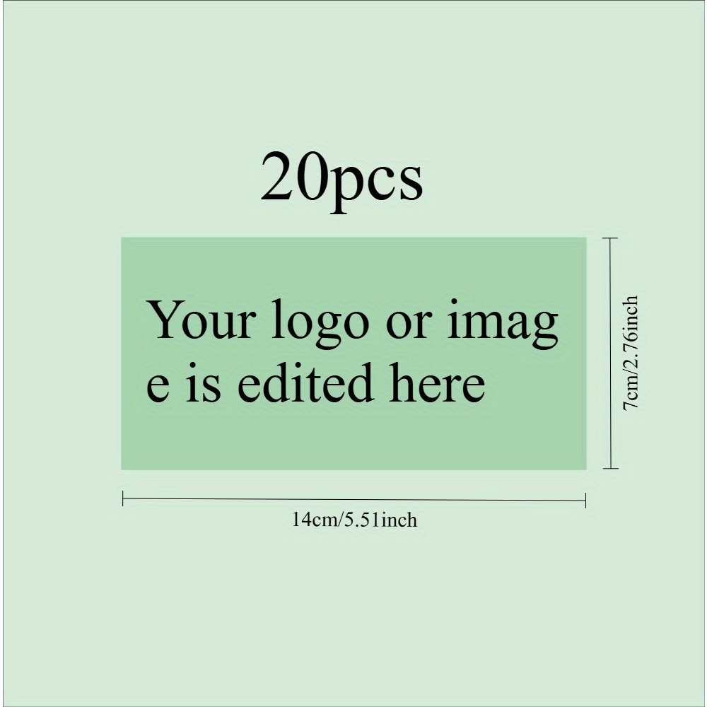 TEMU 10/ Sheets Custom Uv Transfer Stickers - Personalized Logo/photo Decals, 5.51x2.76 Inch Durable Adhesive Labels For Gift Boxes, Packaging,