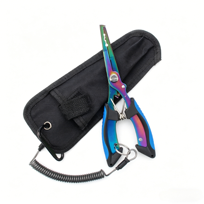Image of 3pcs Multifunctional Fishing Pliers Set, Titanium Plated Fishing Pliers With Hook Remover, Fishing Equipment & Accessories