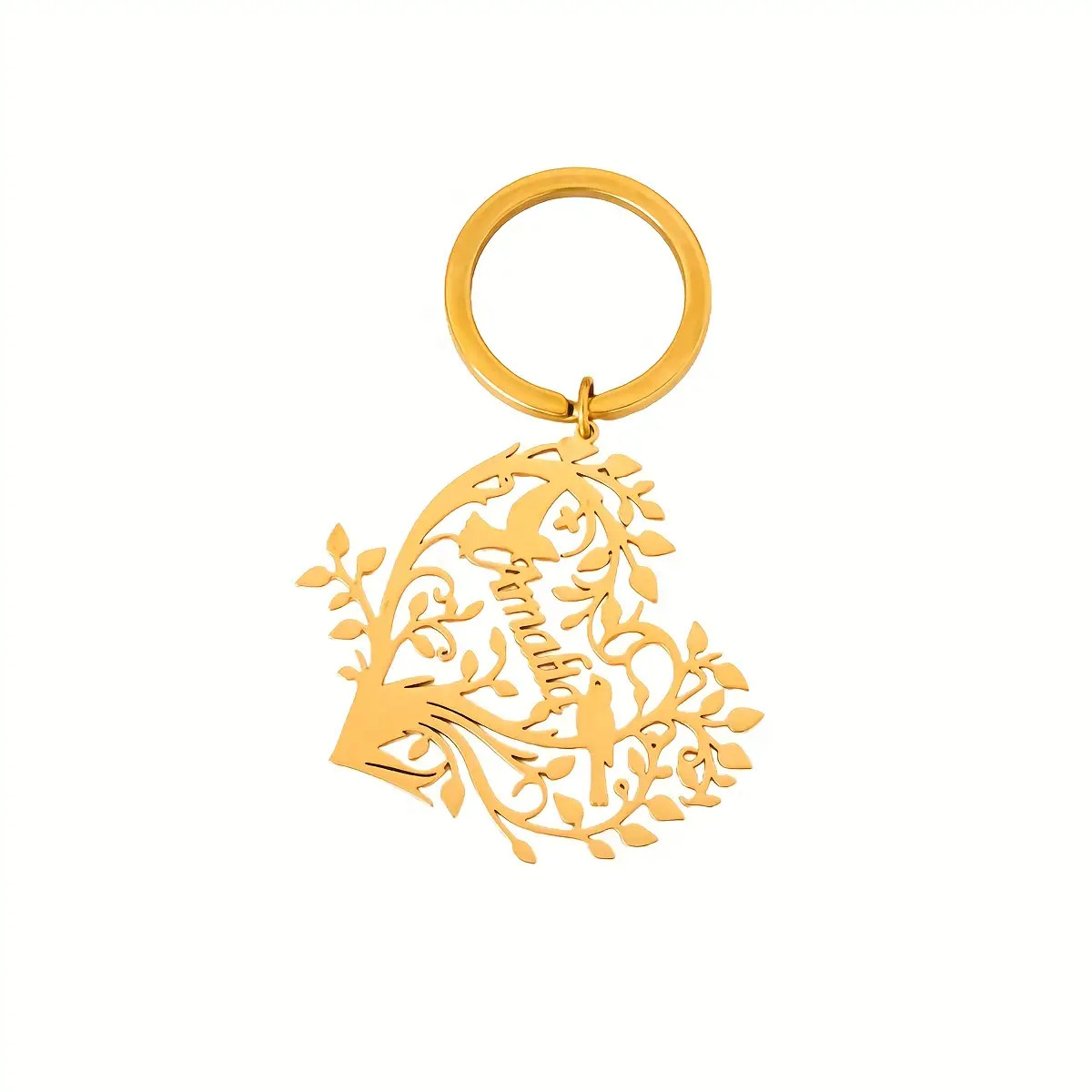 TEMU 1pc Custom Life Tree Eternal Name Keychain Without Chain, Individual, Christmas, Father's Day, Halloween, Thanksgiving Gift - Unisex Fashion