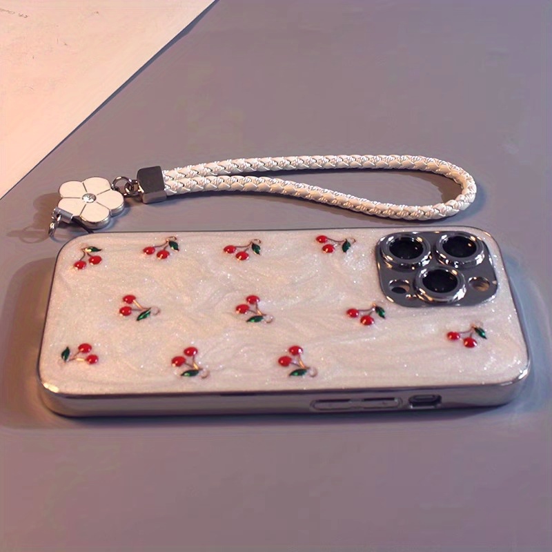 Resin 3D 16-Case Red Cherry Suitable for Apple Iphone 14/15 Phone Cases, Compatible with Models 13, 13 Pro, 13 Pro Max, 14, 14 Pro, Couples 14 Pro Max, 15, 15 Pro, 15 PM, 16, Both Genders 16 Pro, 16 Pro Max Phone Cases.