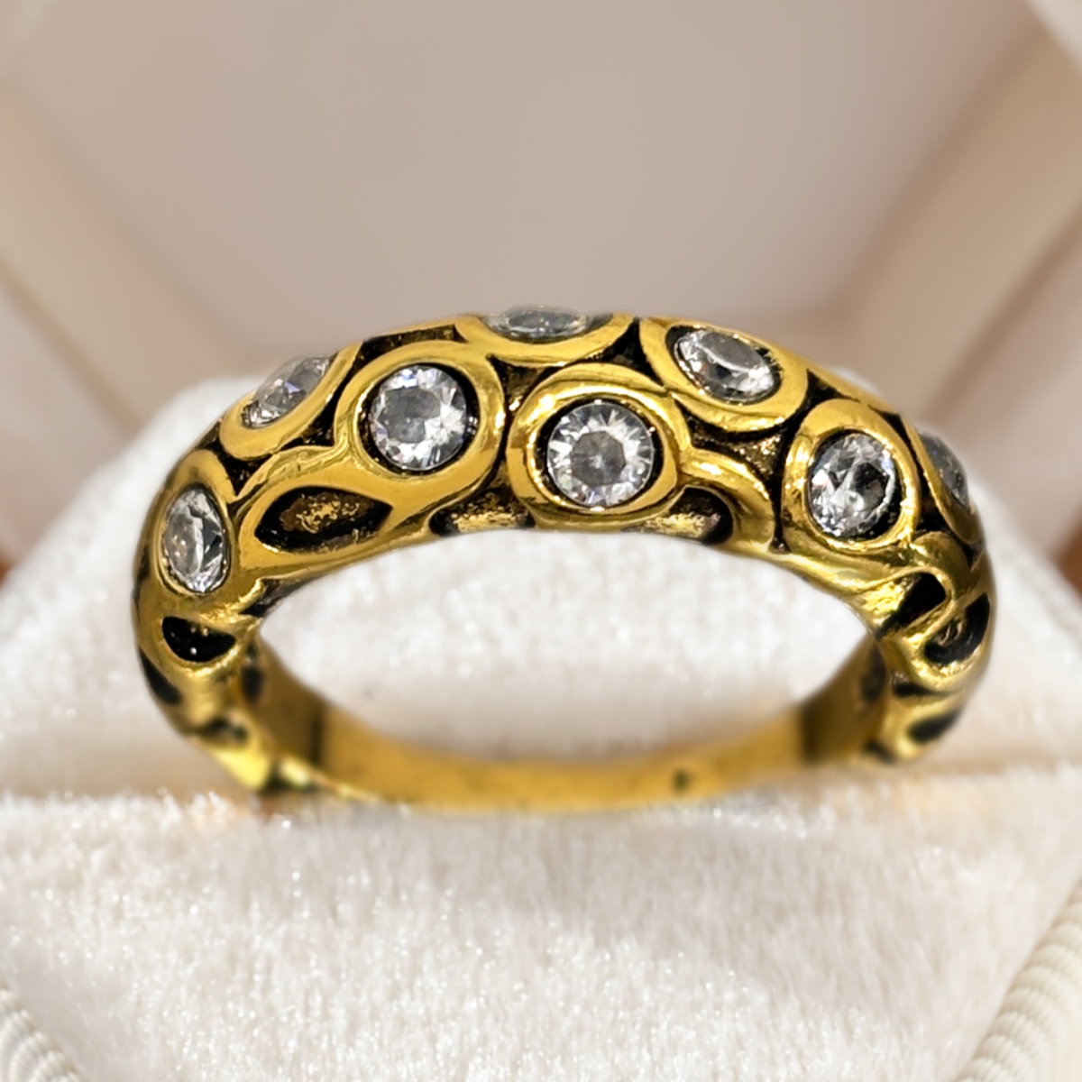 Plated Snake Ring for Women & Men, Retro Punk Style