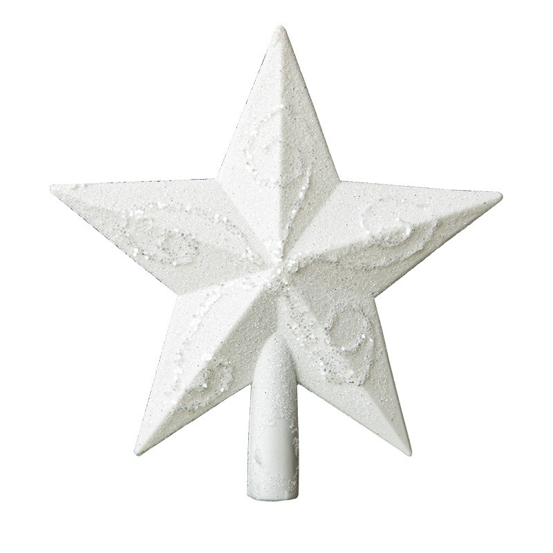 

Sparkling Christmas Tree Topper - No Power Needed, Battery-free Holiday Decor For Scene Setup, Christmas Hollow Out, Five-pointed Star