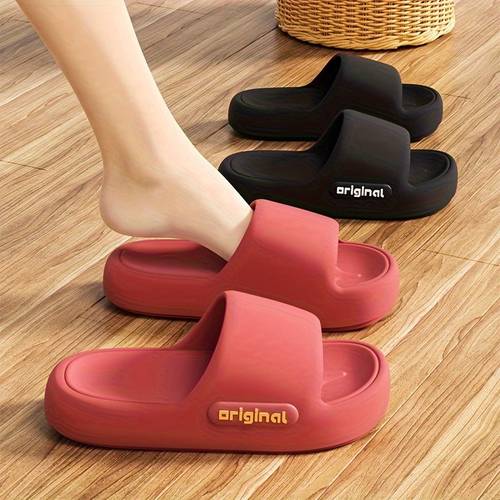 womens comfortable slip on with thick cushioned eva soles indoor outdoor shower for home bathroom unisex design black season wear opentoe footwear durable slat indoor footwear casual footwear lightweight footwear cushioned footwear family footwear