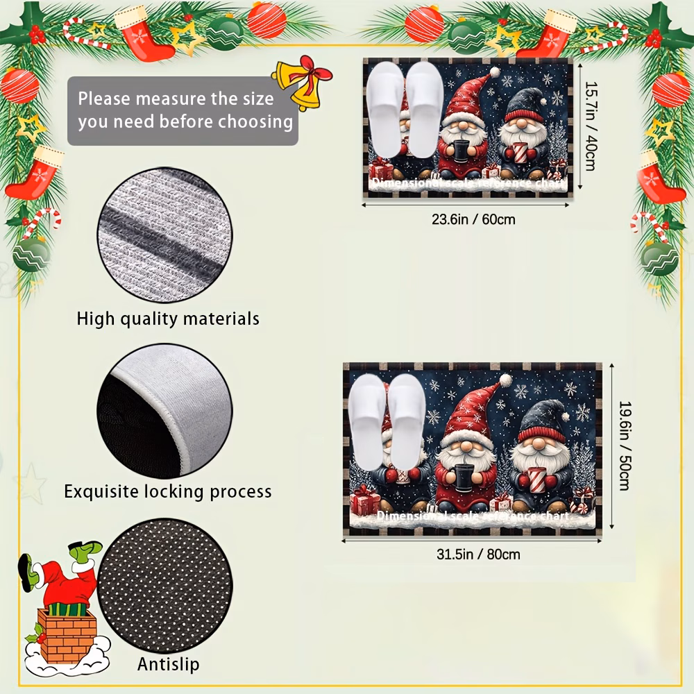 a stylish piece with a fun this than ugly printed felt mat is suitable for the bathroom bedroom living room and entrance it features an optimistic non slip base and is washable Product details 1