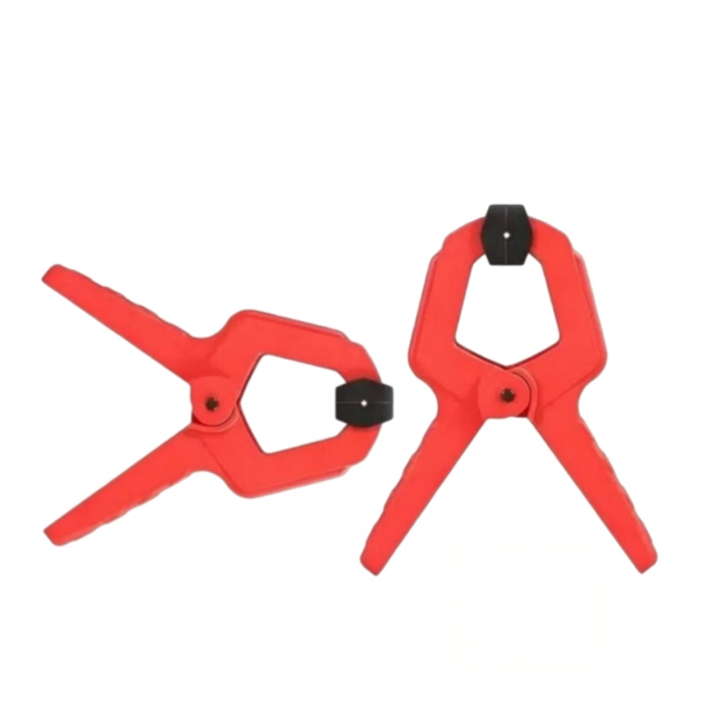 TEMU 2pcs Type Clamps, Plastic Spring Clamps Heavy Duty Locking Pliers, Suitable For Wood, Metal, Stone And Plastic, Stable Clamping, One-button