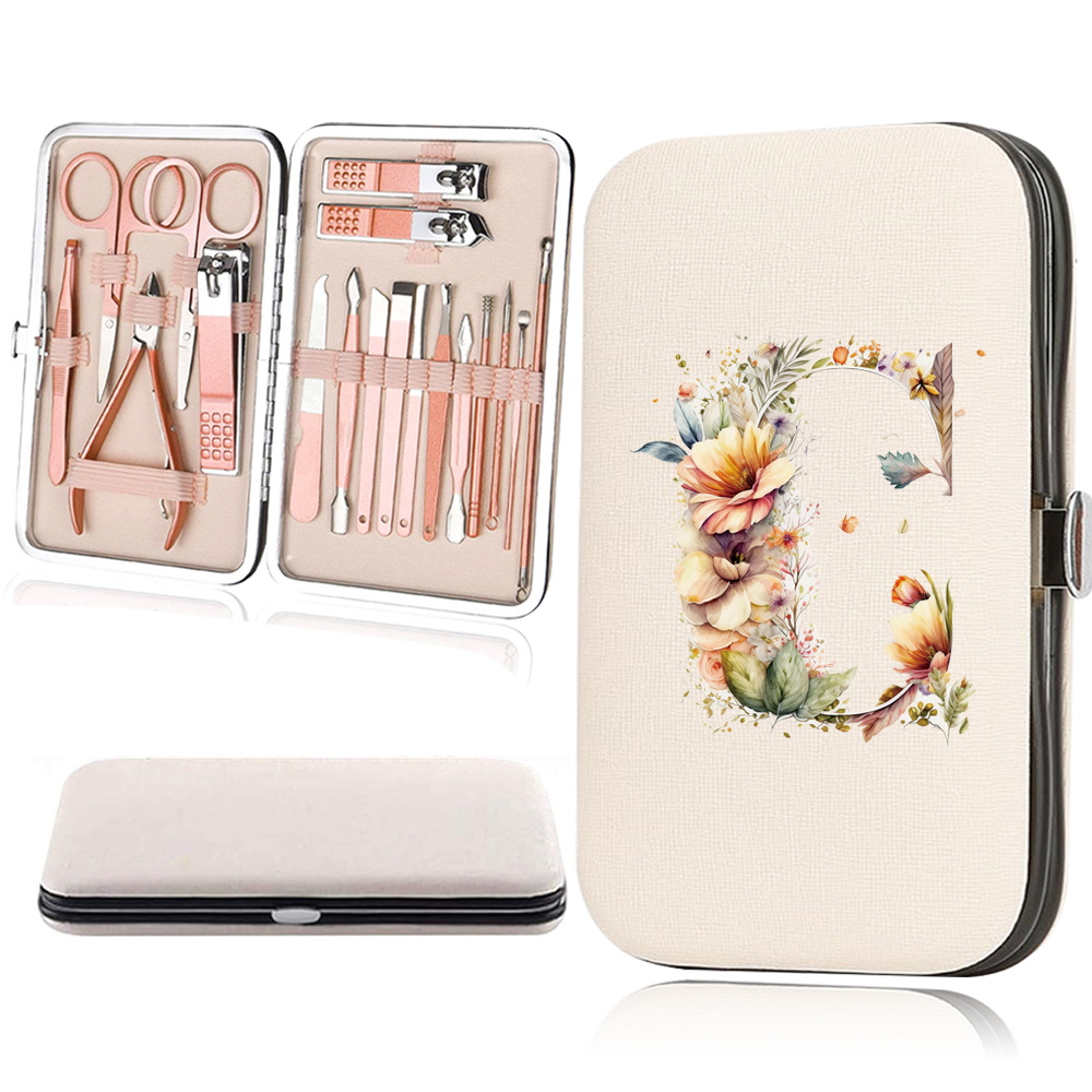 18pcs Essential Travel Nail Clipper Set with Organizer Case