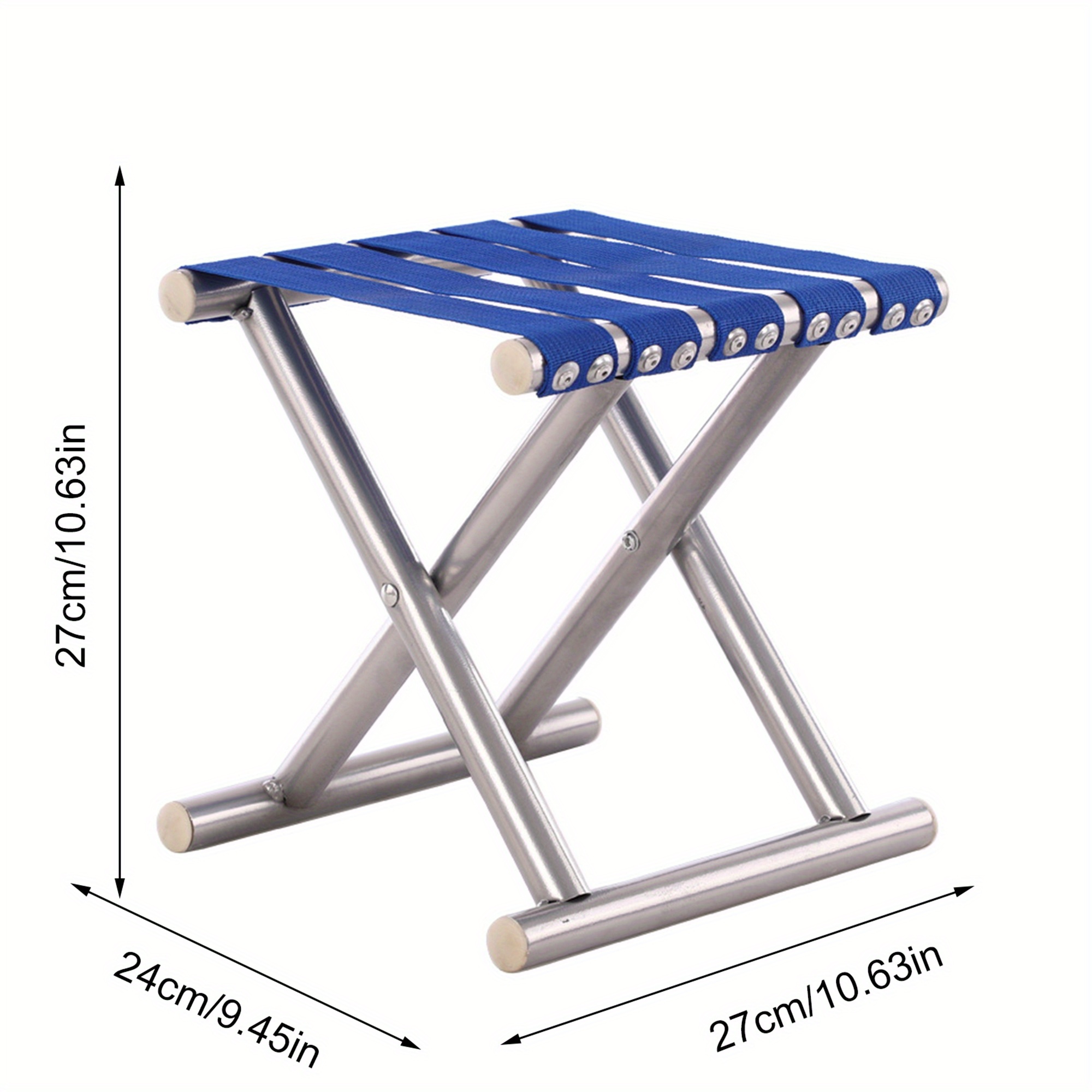 small folding stool outdoor metal camping heavy duty chair   stool for hiking gardening travel Product details 4