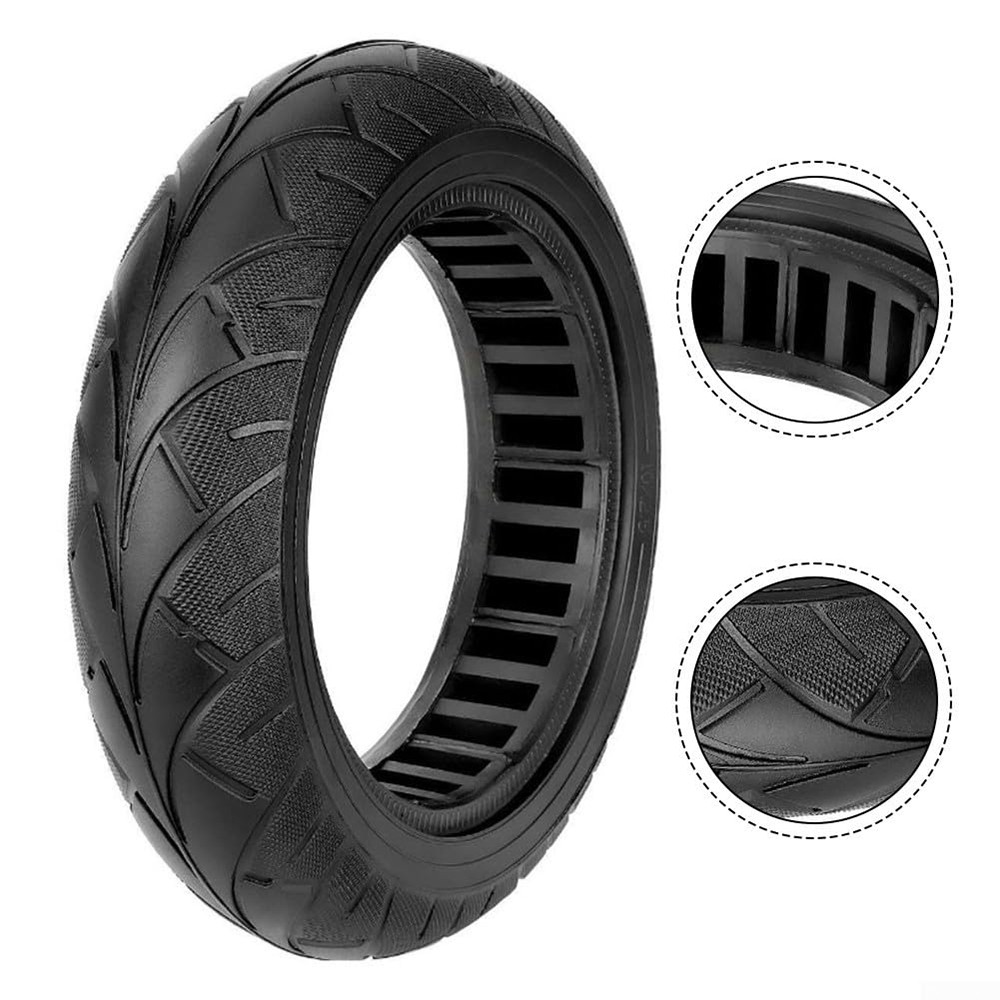 1x10*2.125 Inch Replacement Wheels Solid Rubber Tyres, Solid Tyres For Max F30, 6-inch Electric Scooter Replacement Tyres Solid Tyres Anti-slip Honeycomb Tyres Puncture-proof (black, 1pc)