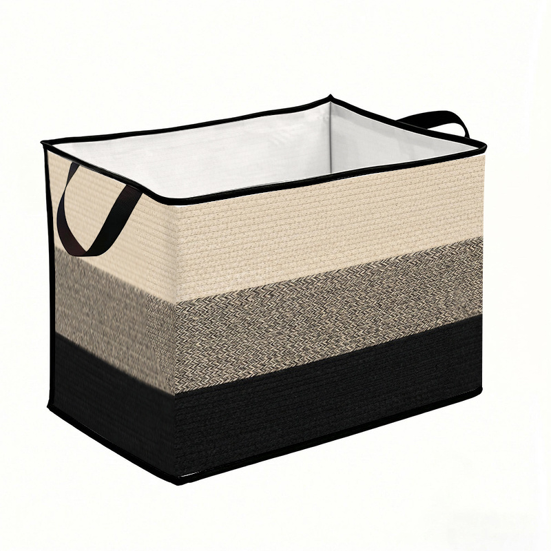 TEMU 1pc Home Storage Basket Storage Box, Large Capacity Design, Foldable And Space-, Wear-resistant And Durable, Suitable For Multi-scene, Ideal For