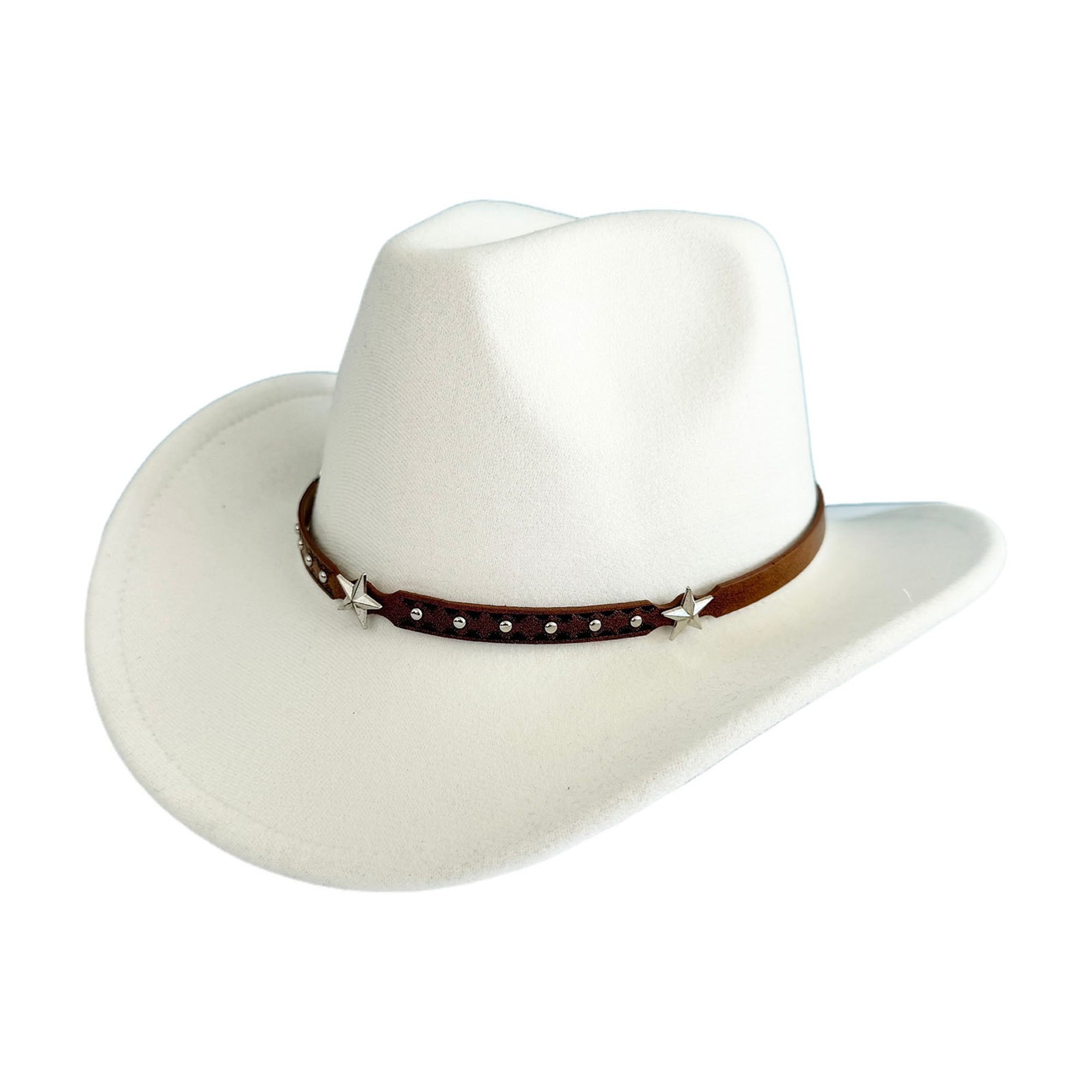 Beige Western Cowgirl Hat With Silver Accent Cowboy Hat Suede Cowboy Hat Ivory Cowgirl Hat Girls Lace  main image 2