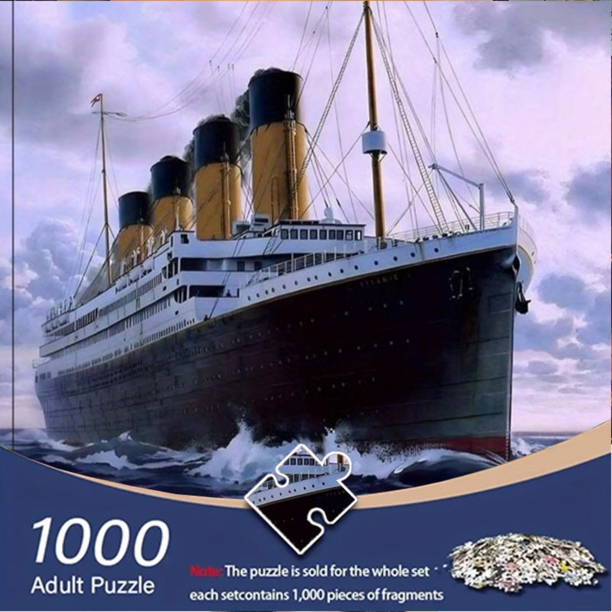 TEMU Classic 1000pcs Puzzle -1000 Large Frameless Puzzles - Mixed Colors - Cardboard Puzzles - Family - Detailed Art Pictures