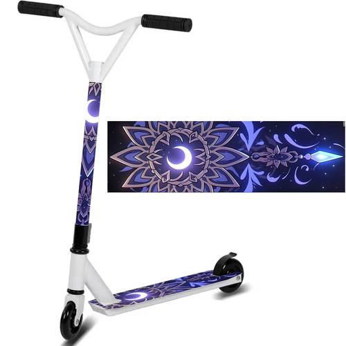 un sticker con un de de luna, ideal para scooters, monopatines, scooters plegables portátiles, scooters resistencia, scooters , scooters plegables, scooters deportivos, scooters extremos