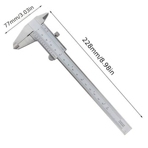 High-Precision Manual Micrometer & Vernier Calipers - 0-150mm Range, Suitable for , Jewelry Making, Machinery, Engineering, Micrometer Scale, Durable Measurement (No Power Required)