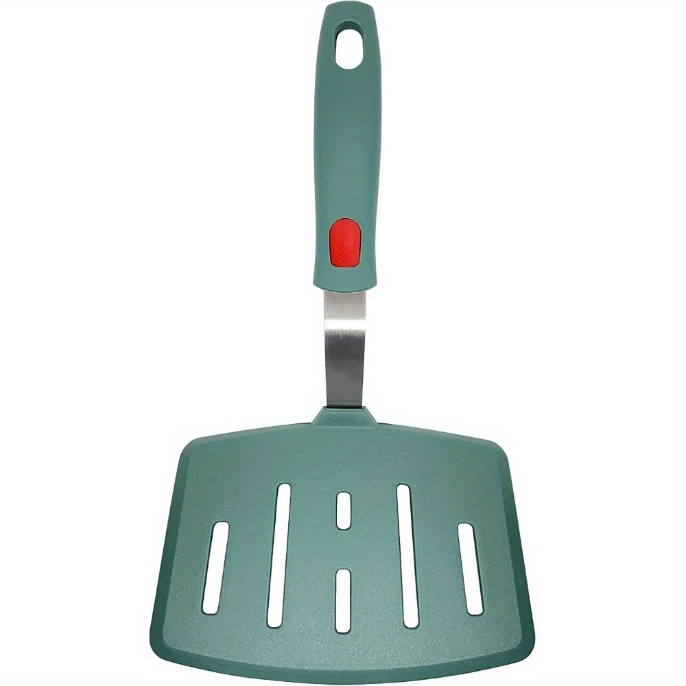TEMU 1pc Siliconen Spatula Turner, Hittebestendige Pannenkoeken Spatels voor Kookgerei Pan, Brede Gaten Omelette Ei Spatula Vis Spatula Kook Spatula