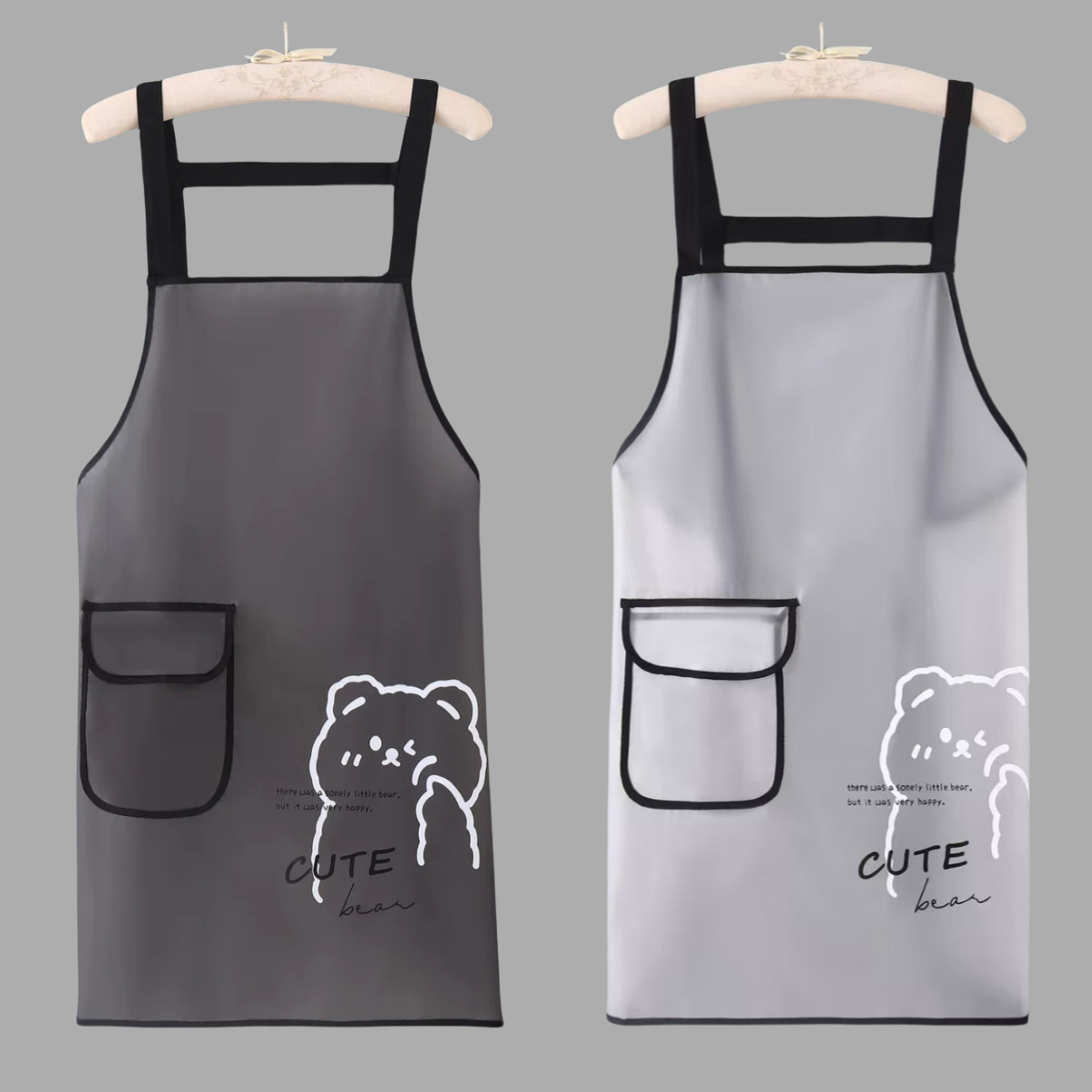TEMU 2pcs Popular Apron, Women's High Quality Tpu High-quality Material, High Aesthetic Value, Summer Thin Apron, And Cute, Japanese High Quality And