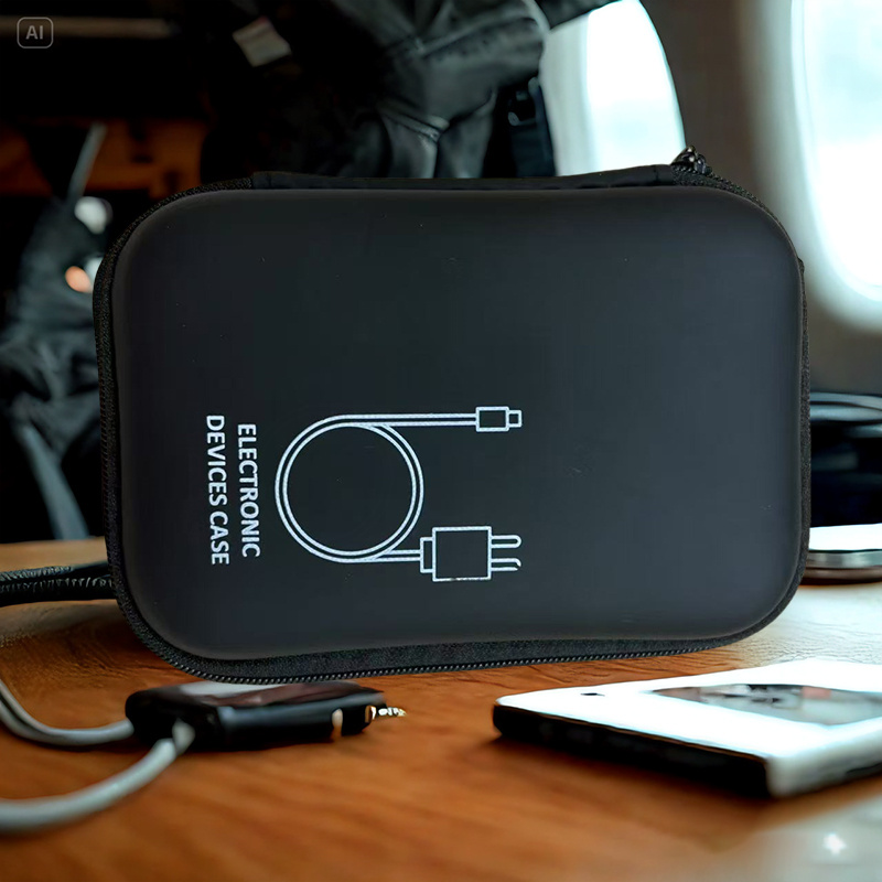 E-shop Tragbare und robuste Aufbewahrungsbox für Elektronikzubehör - Perfekter Organizer für Powerbanks, Ladegeräte und verschiedene elektronische