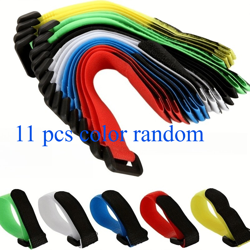 TEMU 11pcs Random Color Fishing Rod Straps - Rod Holders, Outdoor Fishing Gear, Fishing Rod Accessories, Multiple Colors , Multi-functional -down