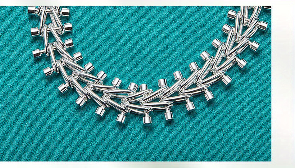 s925 sterling silver   chain bracelet exquisite silver decoration fashionable retro     for   and parties womens trendy charm gift details 2