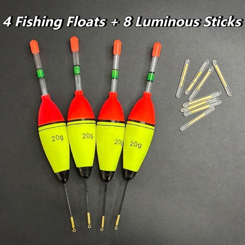 12pcs/lot Fishing Floats Set 10g 20g 30g Foam Float Bobber For Fishing Additions Gear Fishing Tackle