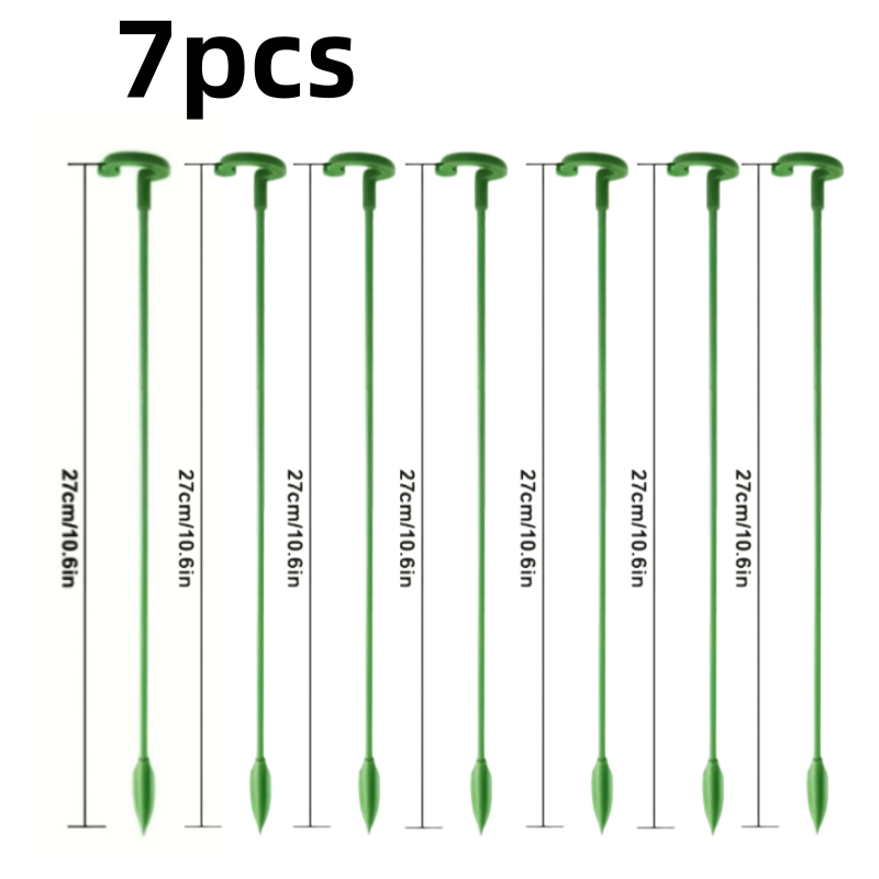 TEMU Juego de 7 soportes resistentes para plantas, perfectos para plantas trepadoras y para realzar de tu jardín en casa. herramientas de jardinería