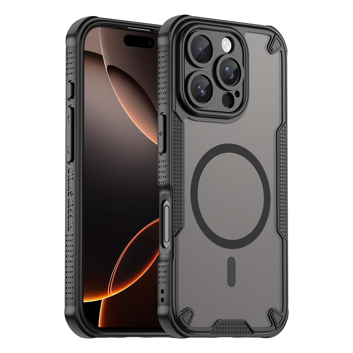 TEMU Phone Case - Magnetic Anti-drop Semi-transparent Frosted Anti-impact Anti-scratch Anti-fingerprint Protective Case, Suitable For Iphone 7/8 Plus